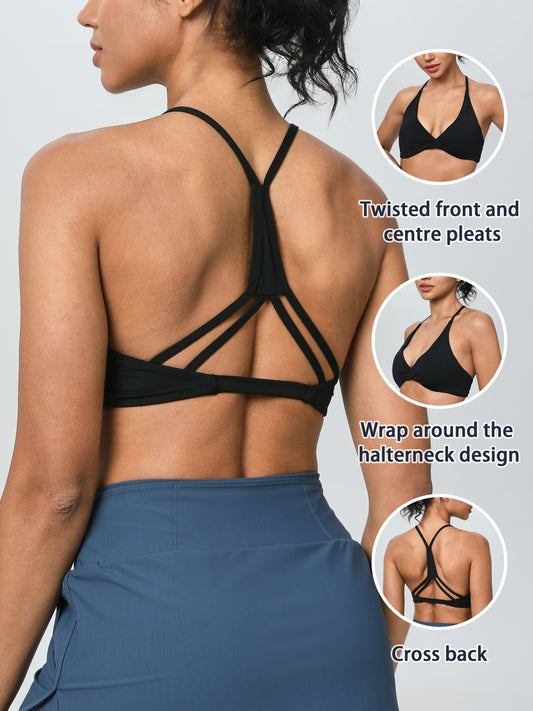 keeper Cross-back Nude-feel Sexy Yoga Sports Bra