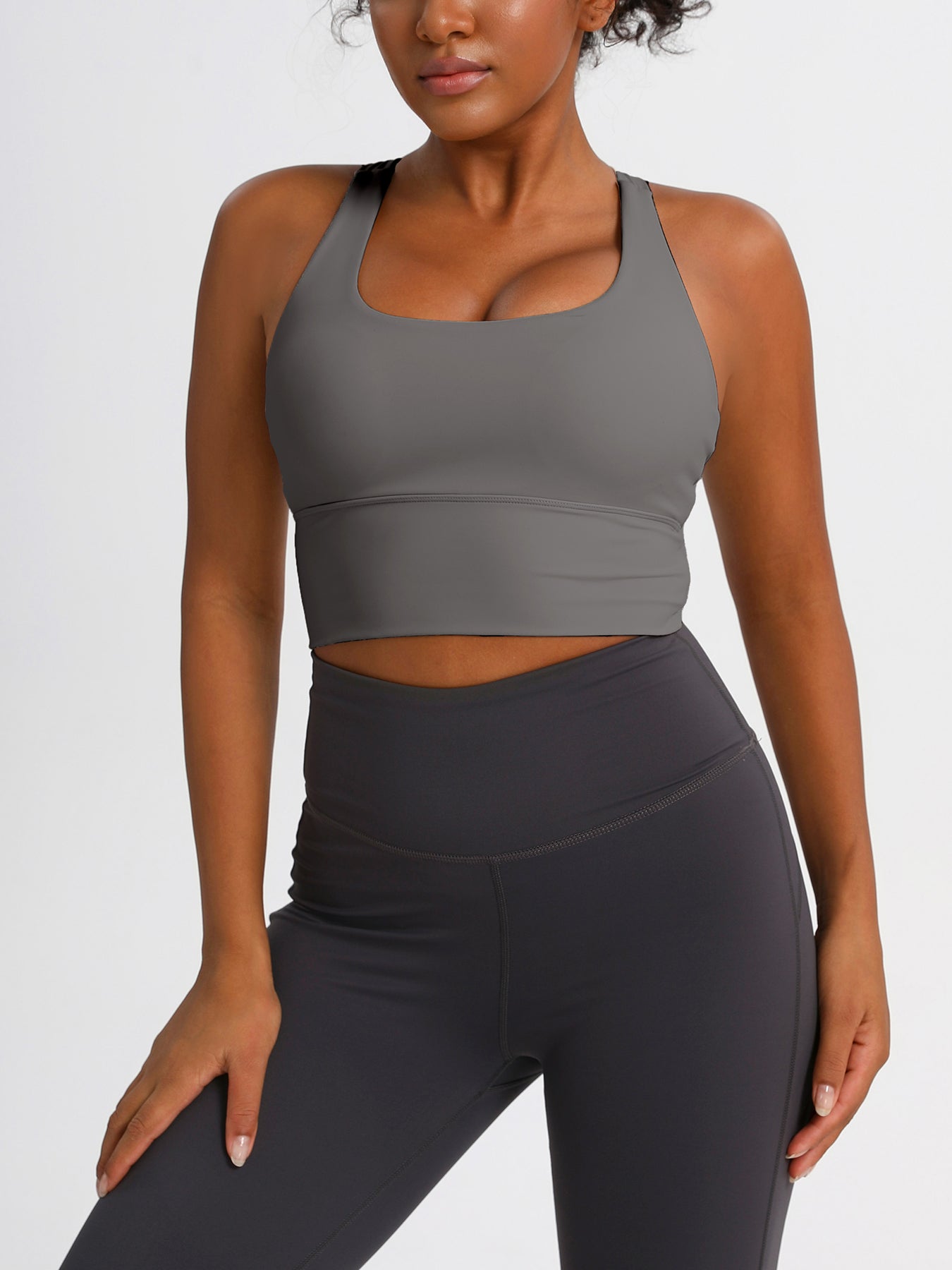 keeper Nude-feel Cross-back Women's Yoga & Running Sports Bra