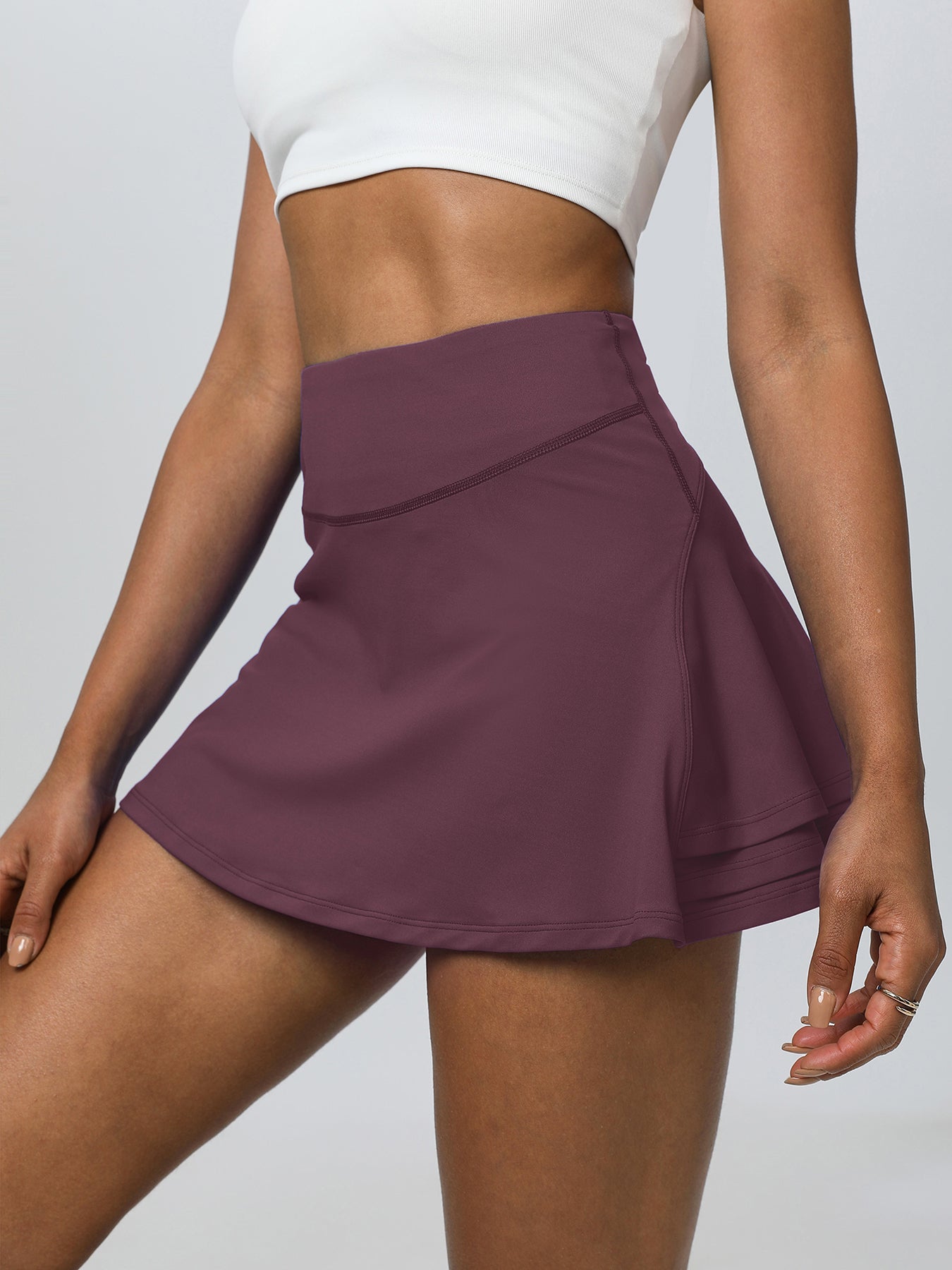 Keeper 3-Layer Pleated A-Line Tennis Skirt