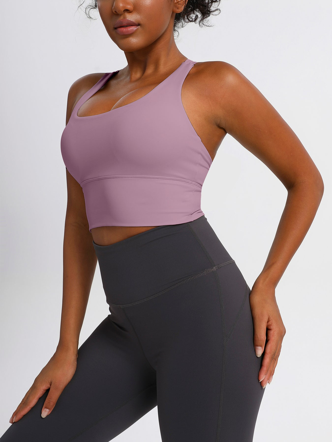 keeper Nude-feel Cross-back Women's Yoga & Running Sports Bra