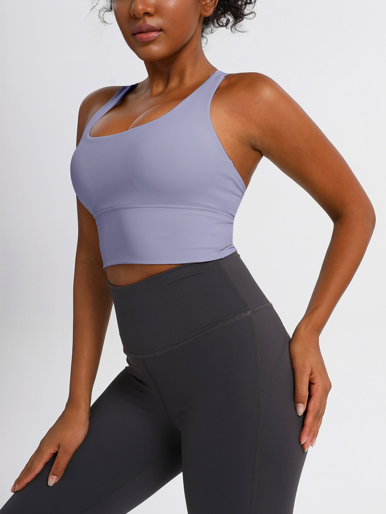 keeper Nude-feel Cross-back Women's Yoga & Running Sports Bra
