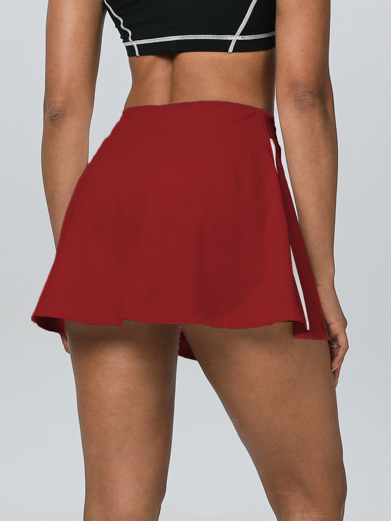 Keeper High - Waisted Hip - Lifting Anti - Peek A - Line Yoga Skort