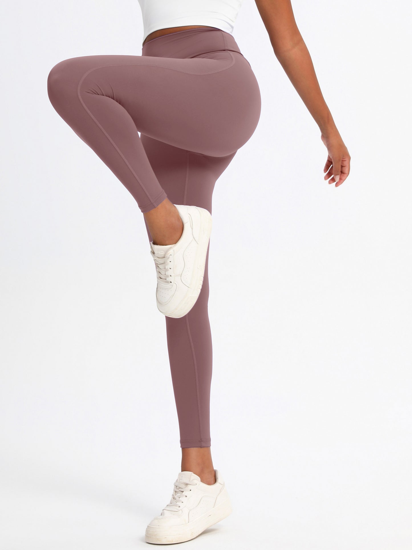 Keeper High-Elasticity Nylon Yoga Pants with Waist Lifting