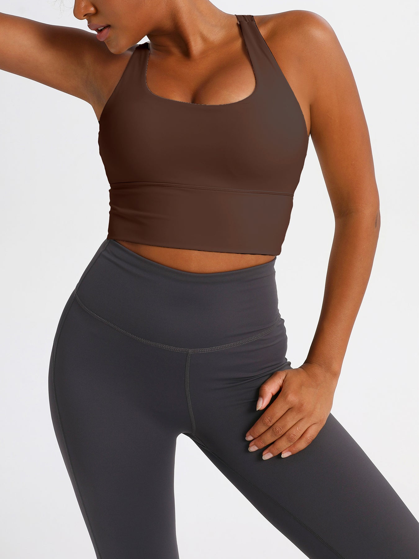 keeper Nude-feel Cross-back Women's Yoga & Running Sports Bra