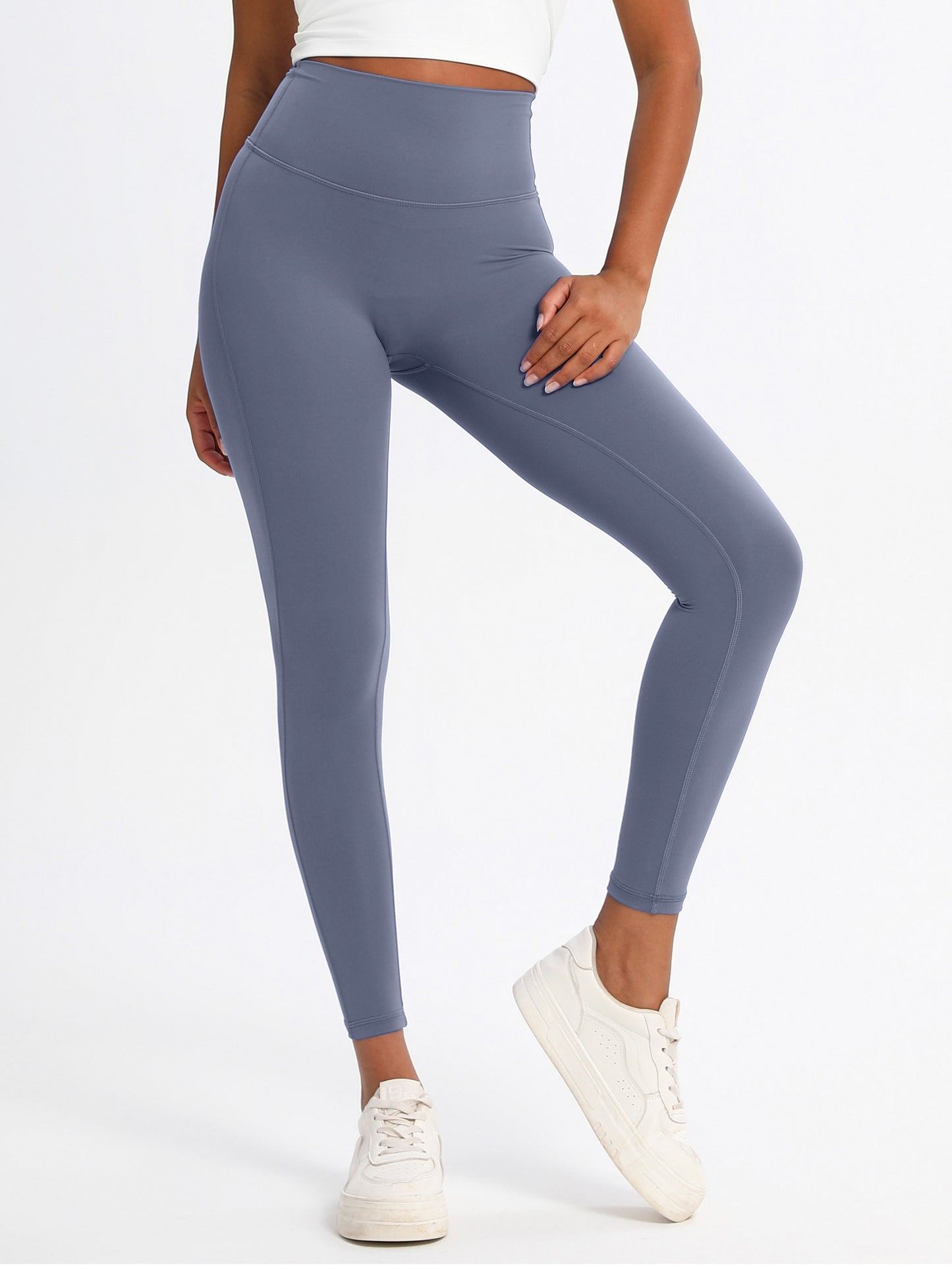 Keeper High-Elasticity Nylon Yoga Pants with Waist Lifting