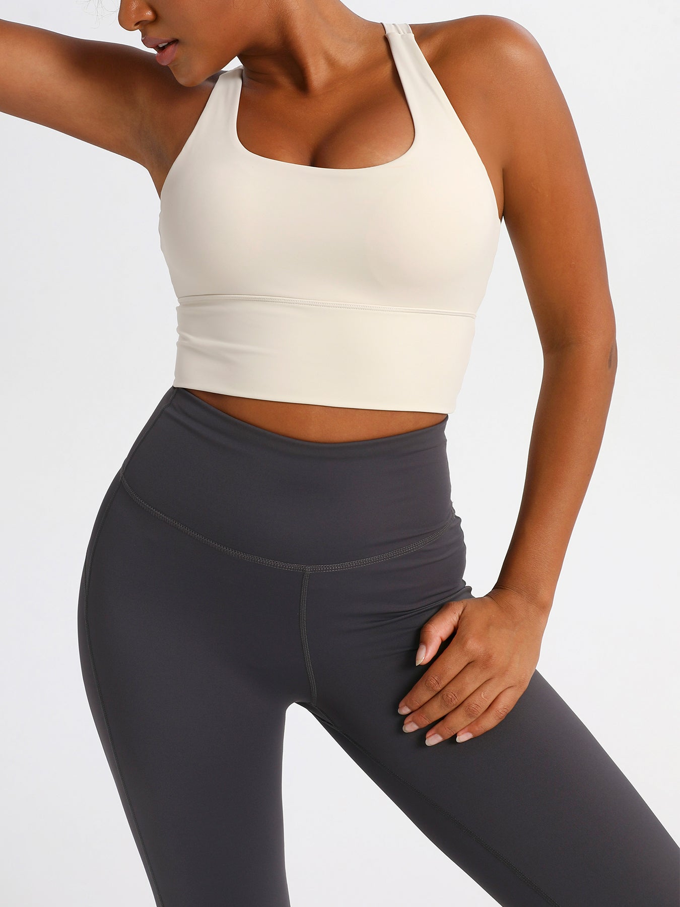 keeper Nude-feel Cross-back Women's Yoga & Running Sports Bra