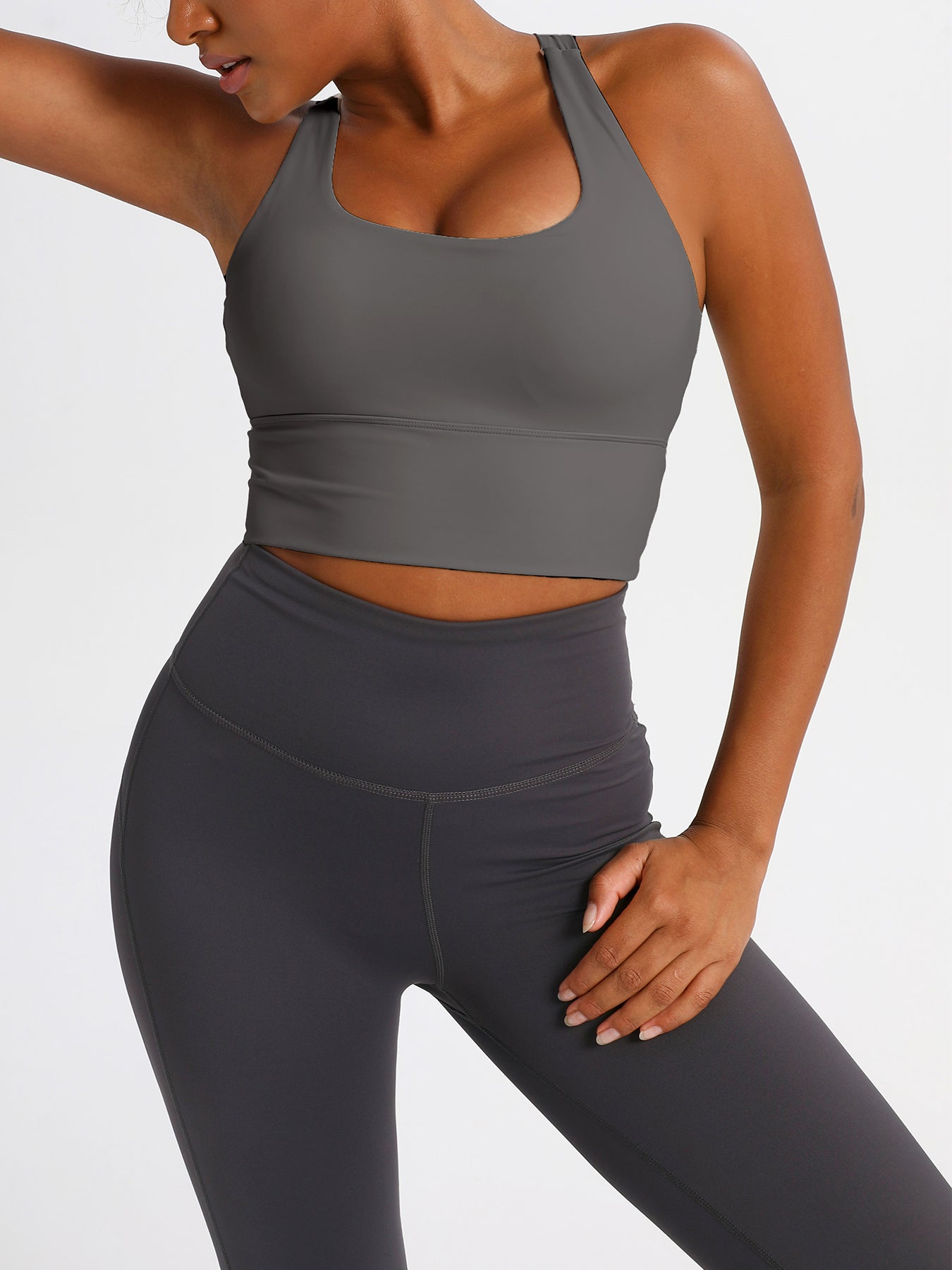 keeper Nude-feel Cross-back Women's Yoga & Running Sports Bra