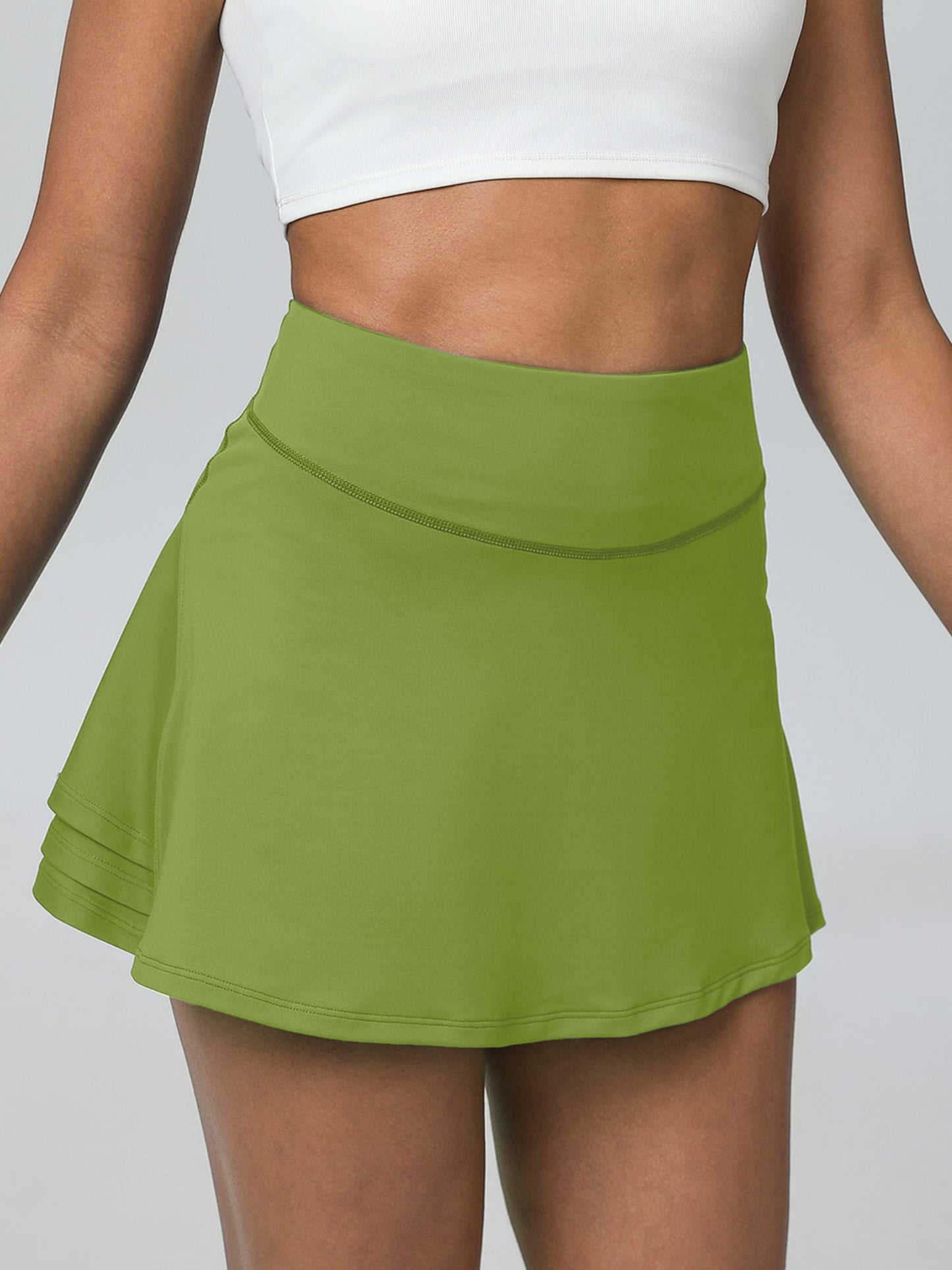 Keeper 3-Layer Pleated A-Line Tennis Skirt
