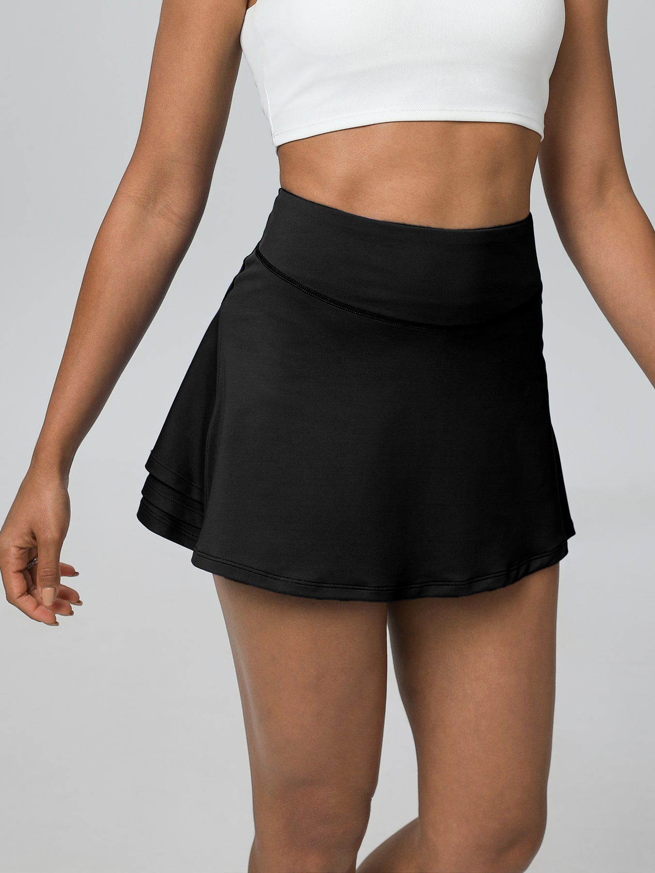 Keeper 3-Layer Pleated A-Line Tennis Skirt