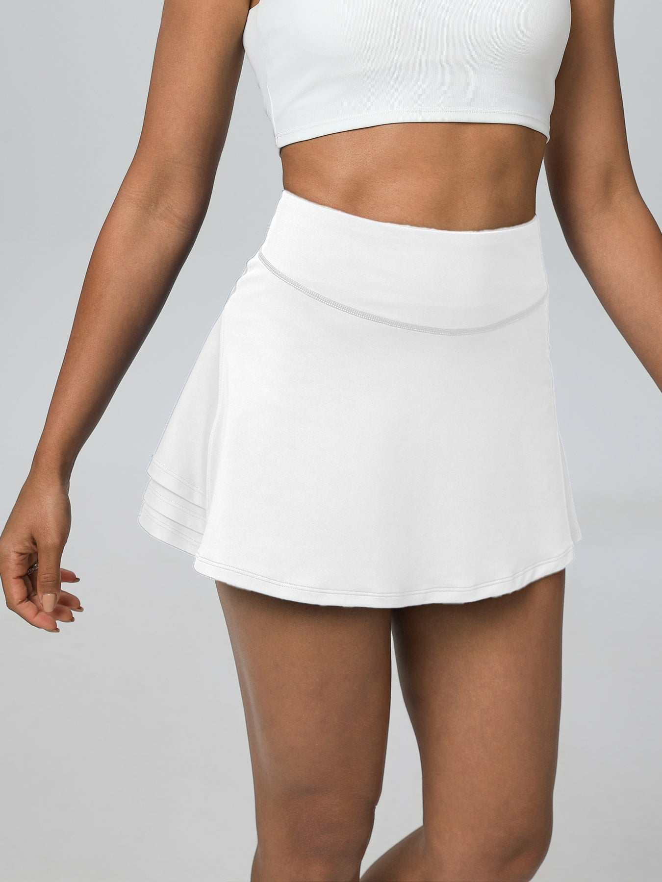 Keeper 3-Layer Pleated A-Line Tennis Skirt