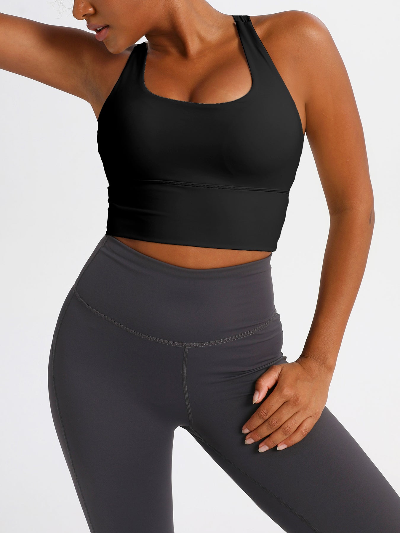 keeper Nude-feel Cross-back Women's Yoga & Running Sports Bra
