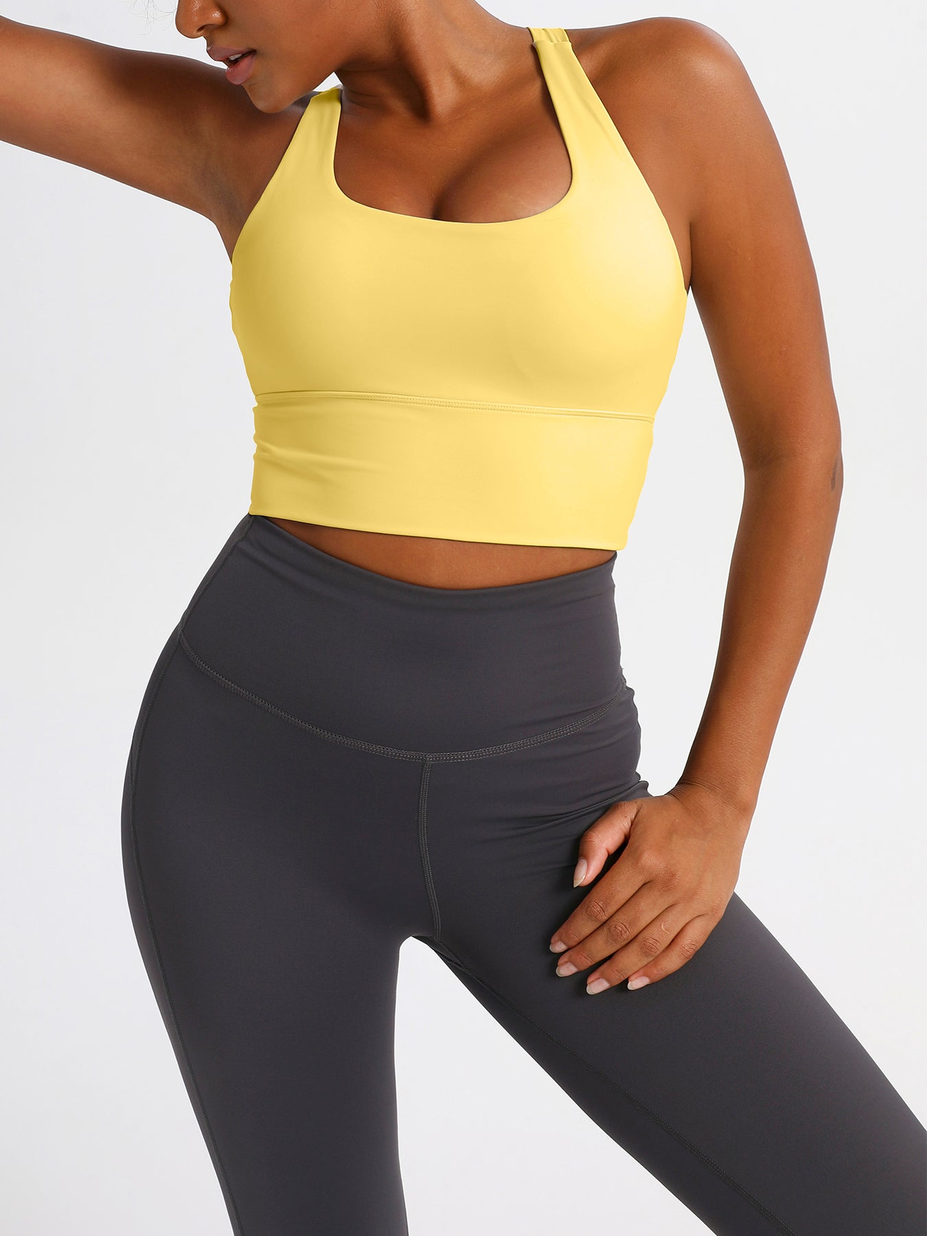 keeper Nude-feel Cross-back Women's Yoga & Running Sports Bra