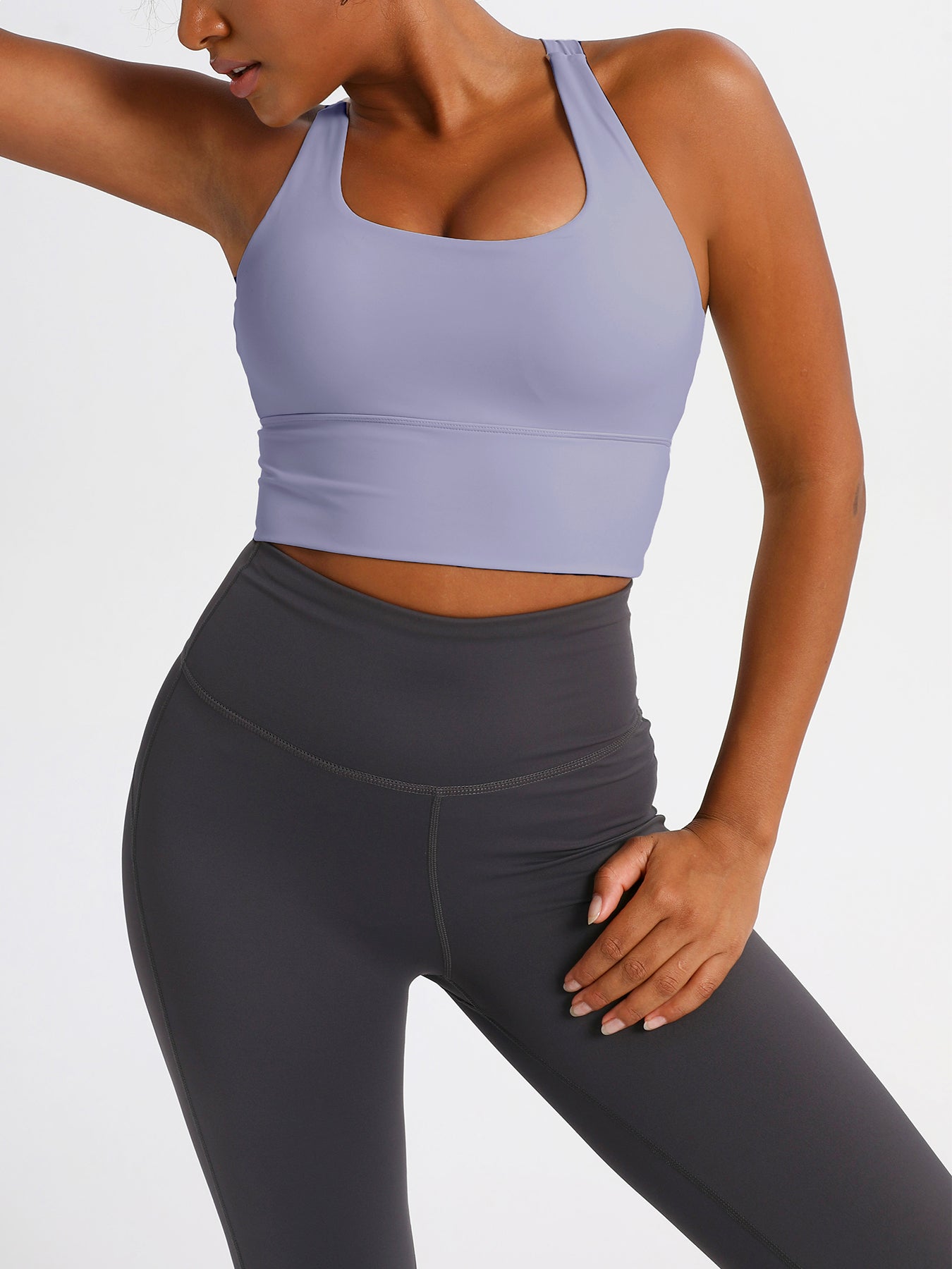 keeper Nude-feel Cross-back Women's Yoga & Running Sports Bra