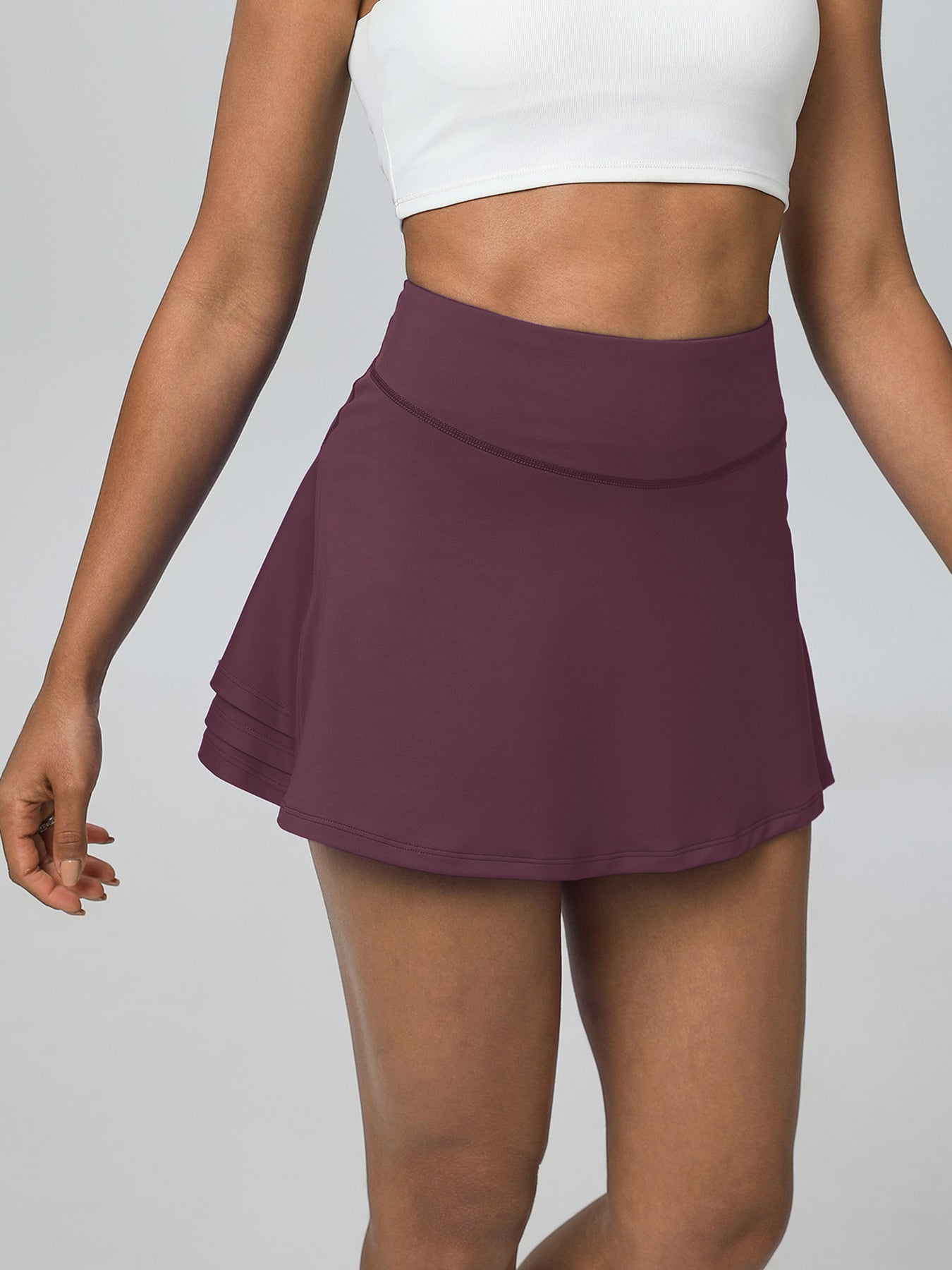 Keeper 3-Layer Pleated A-Line Tennis Skirt