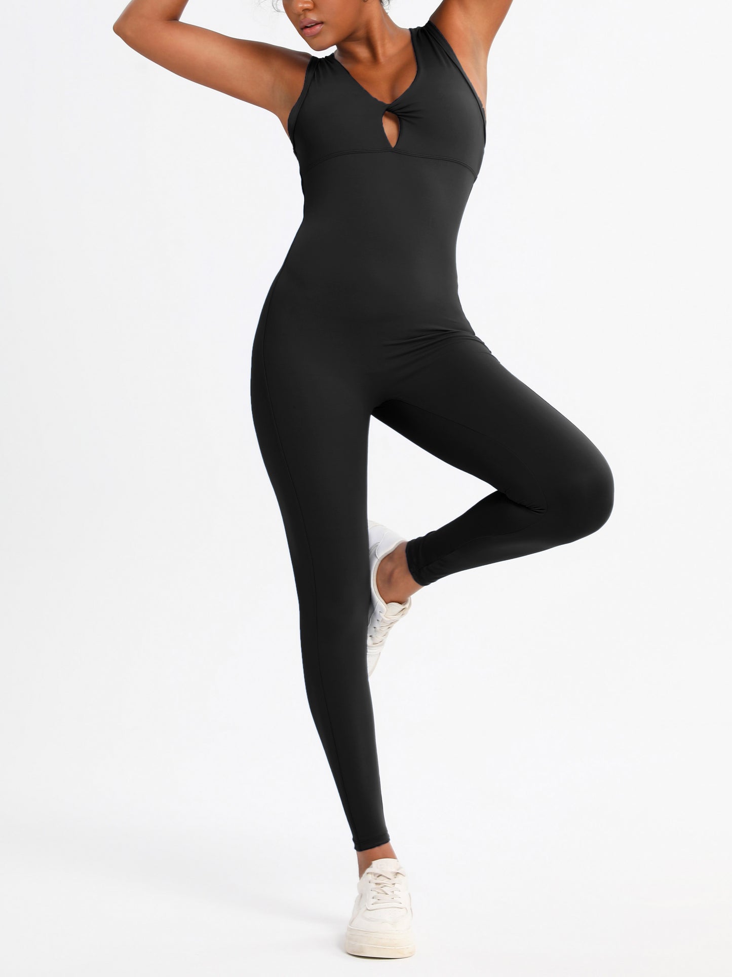 Keeper Sleeveless Bodysuit Yoga Jumpsuit