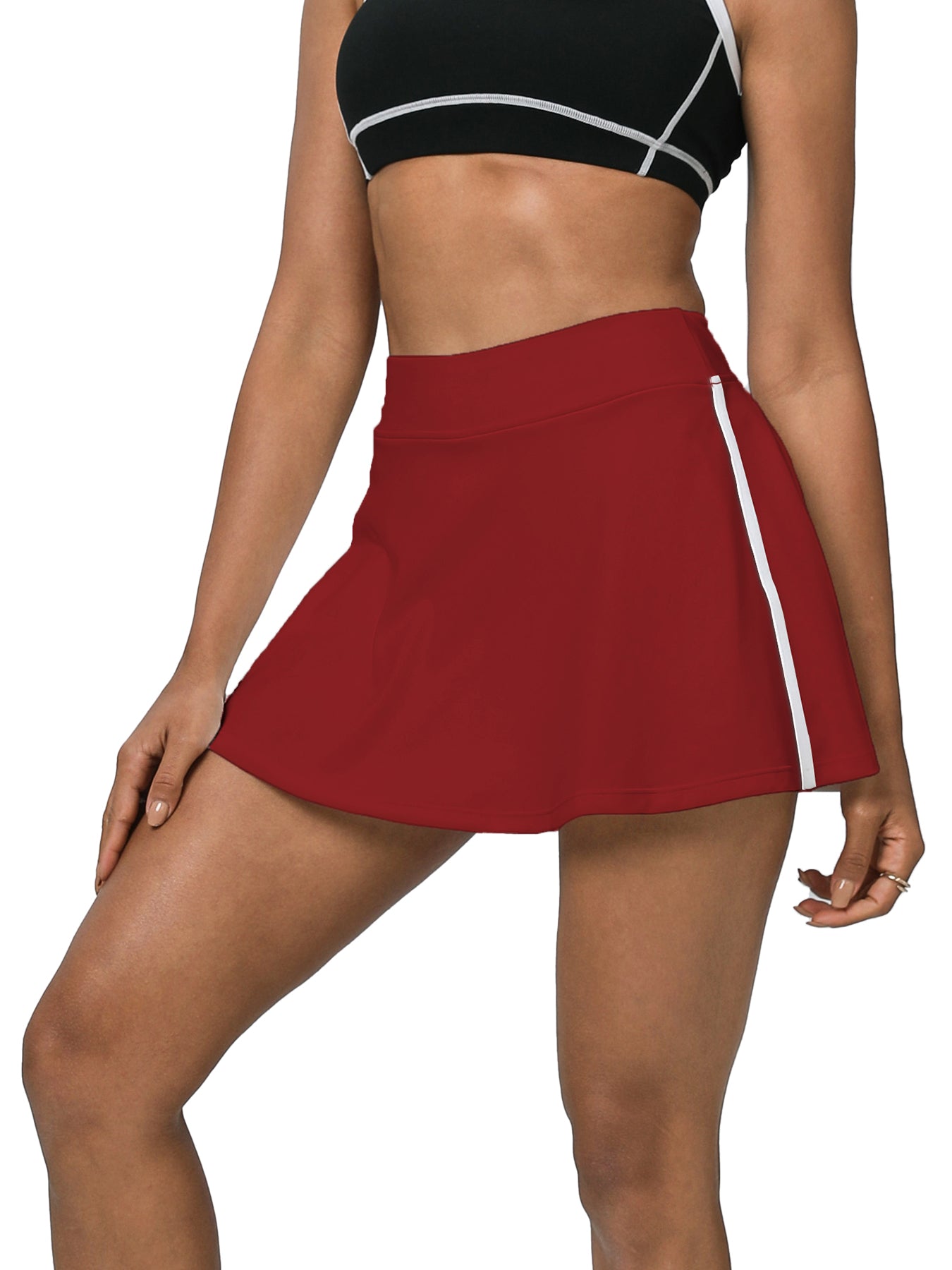 Keeper High - Waisted Hip - Lifting Anti - Peek A - Line Yoga Skort