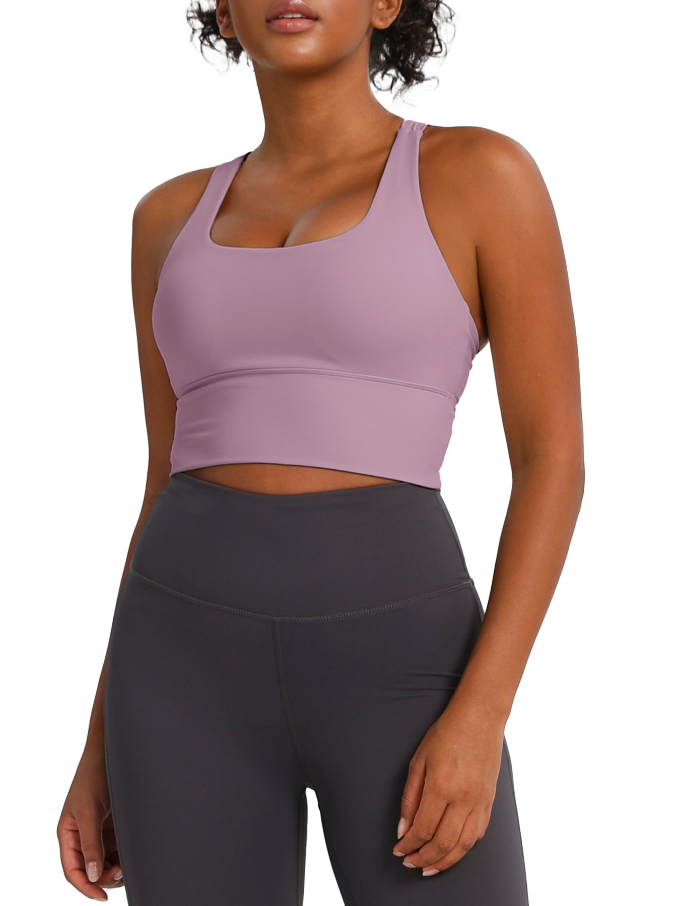 keeper Nude-feel Cross-back Women's Yoga & Running Sports Bra