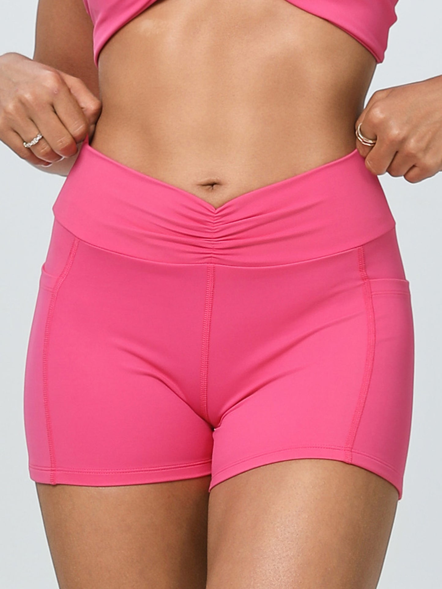 keeper  Nude Pocketed Running Yoga Shorts