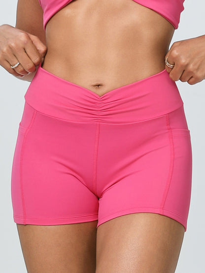keeper  Nude Pocketed Running Yoga Shorts