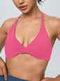 keeper  Cross-back Nude-feel Sexy Yoga Sports Bra