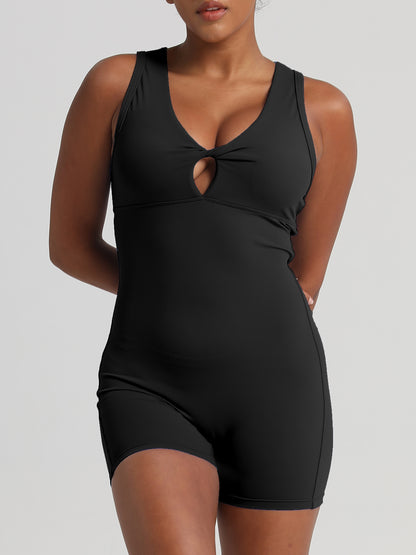 Keeper  "Peach-Lift" Ruched Yoga Bodysuit