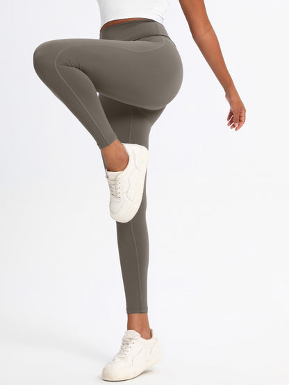 Keeper High-Elasticity Nylon Yoga Pants with Waist Lifting