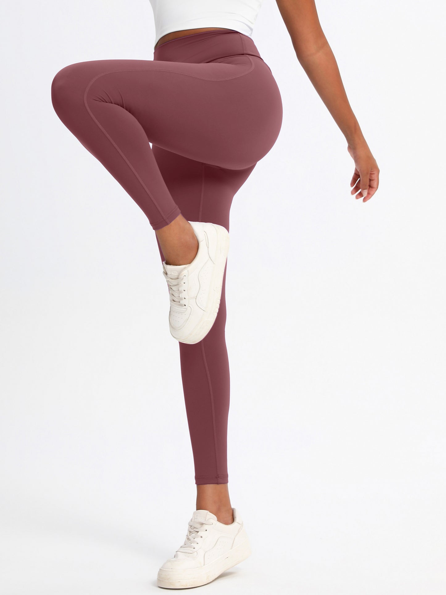 Keeper High-Elasticity Nylon Yoga Pants with Waist Lifting