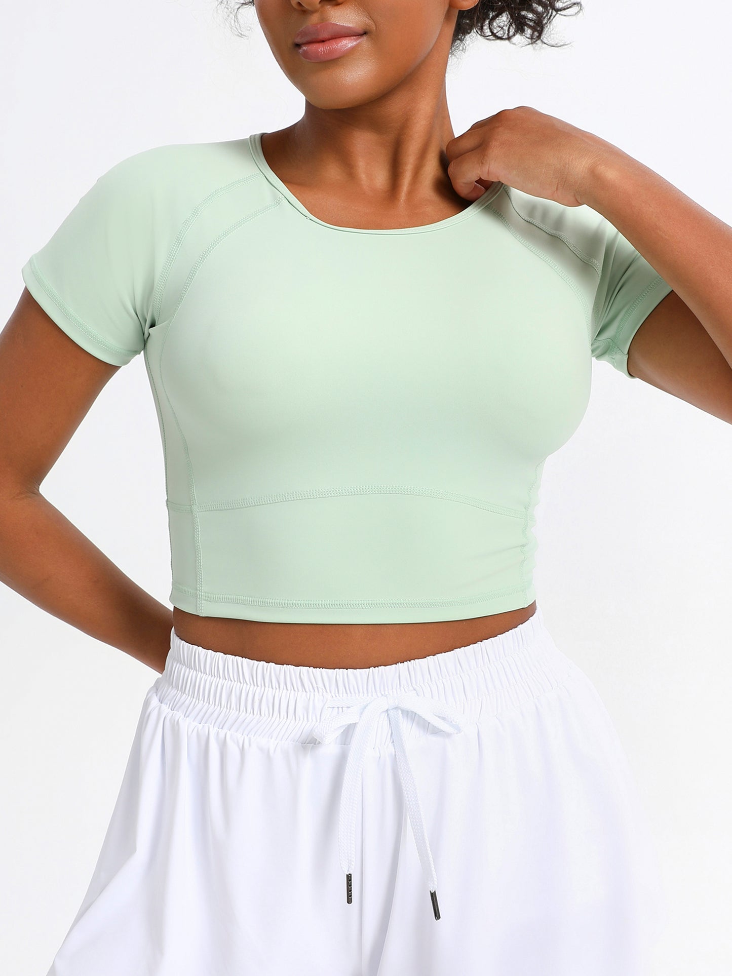 keeper  Premium Yoga & Pilates Training Short Sleeve Top