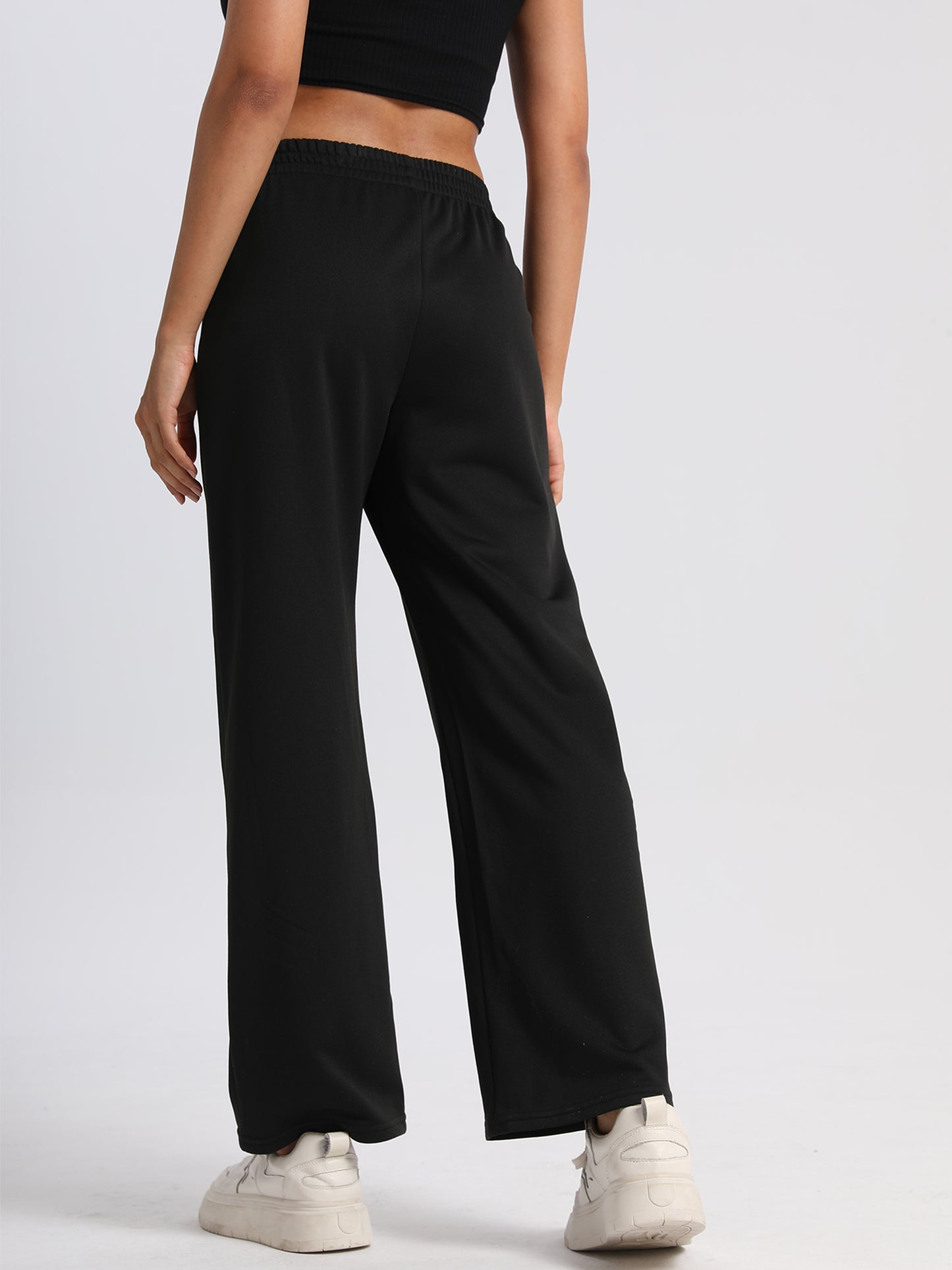 keeper  High - waisted Hip - lifting Wide - leg Straight Pants