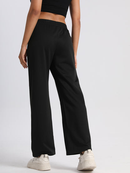keeper  High - waisted Hip - lifting Wide - leg Straight Pants