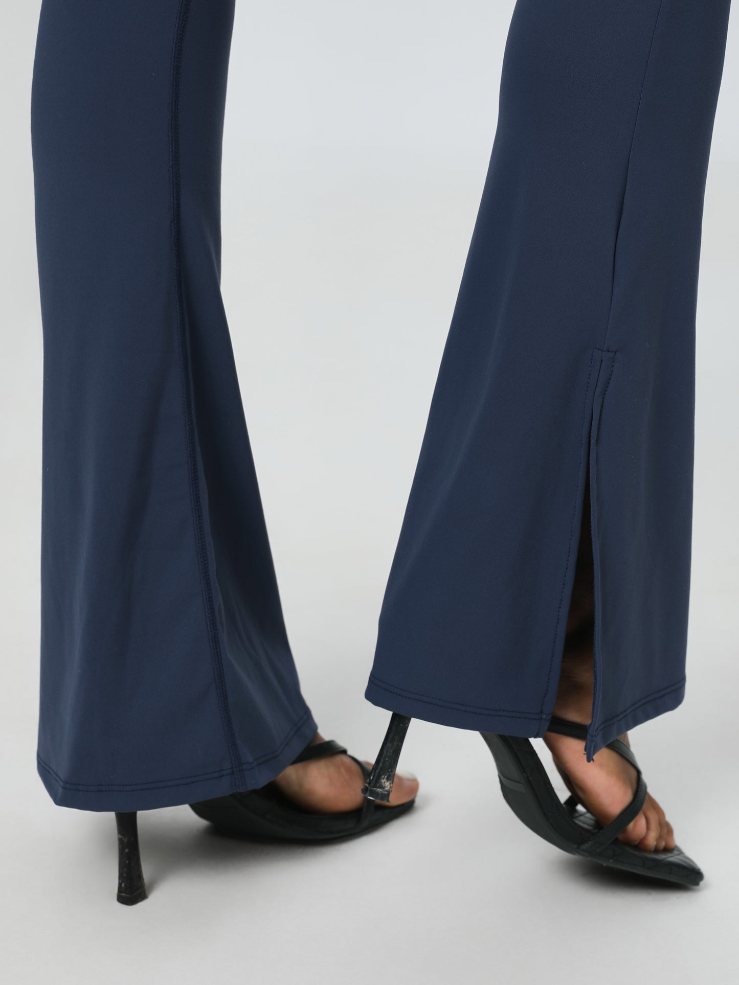 Bare - touch Cross High - waist Peachy Hip - up Running Flare Leggings