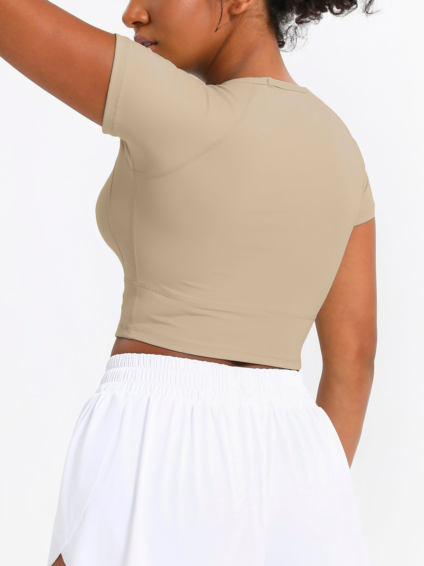 keeper  Premium Yoga & Pilates Training Short Sleeve Top