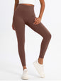 Keeper High-Elasticity Nylon Yoga Pants with Waist Lifting