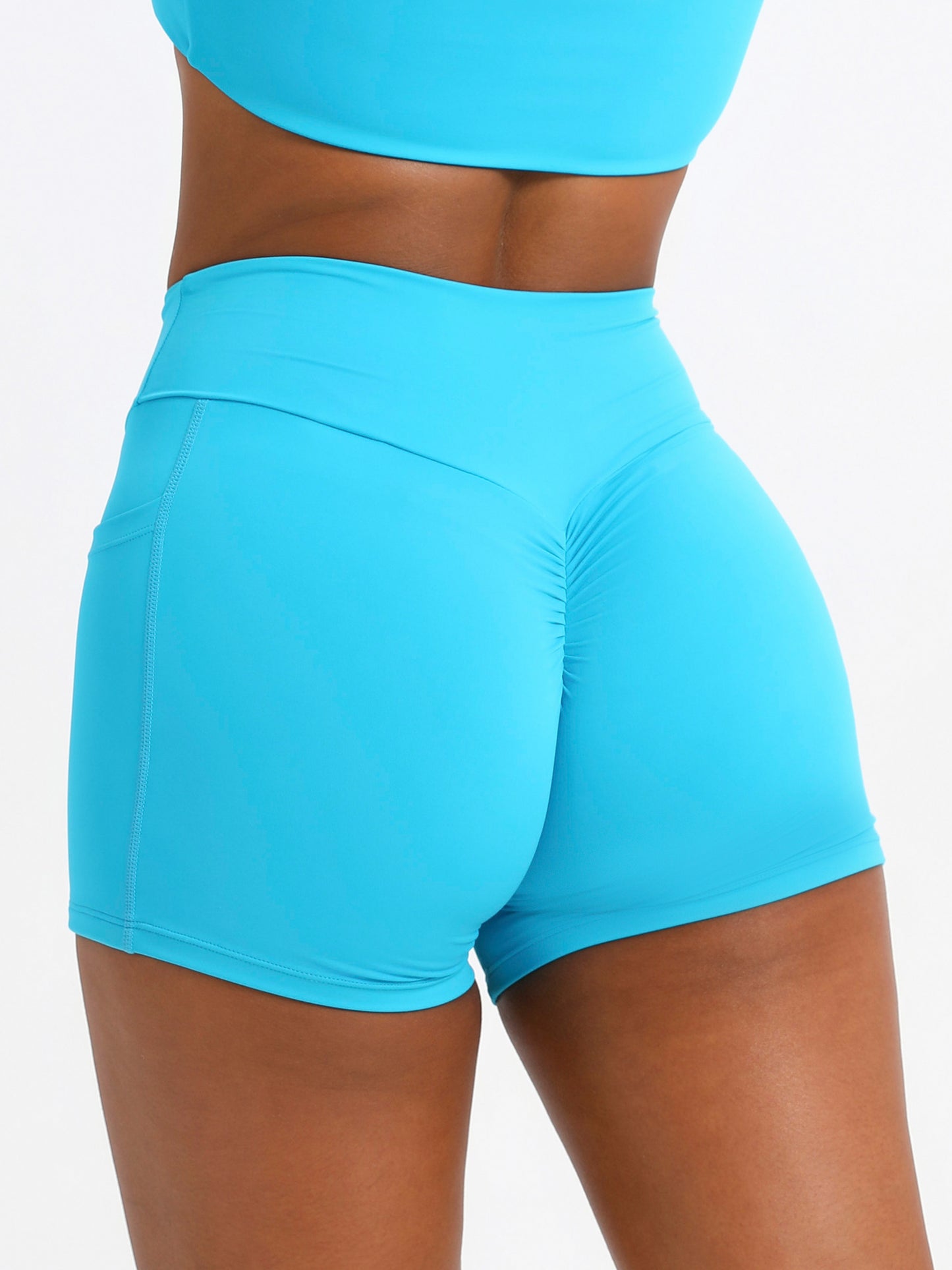 keeper  Nude Pocketed Running Yoga Shorts