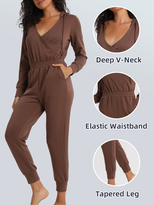 Keeper Storm-Ready Hooded Second-Skin Yoga Jumpsuit