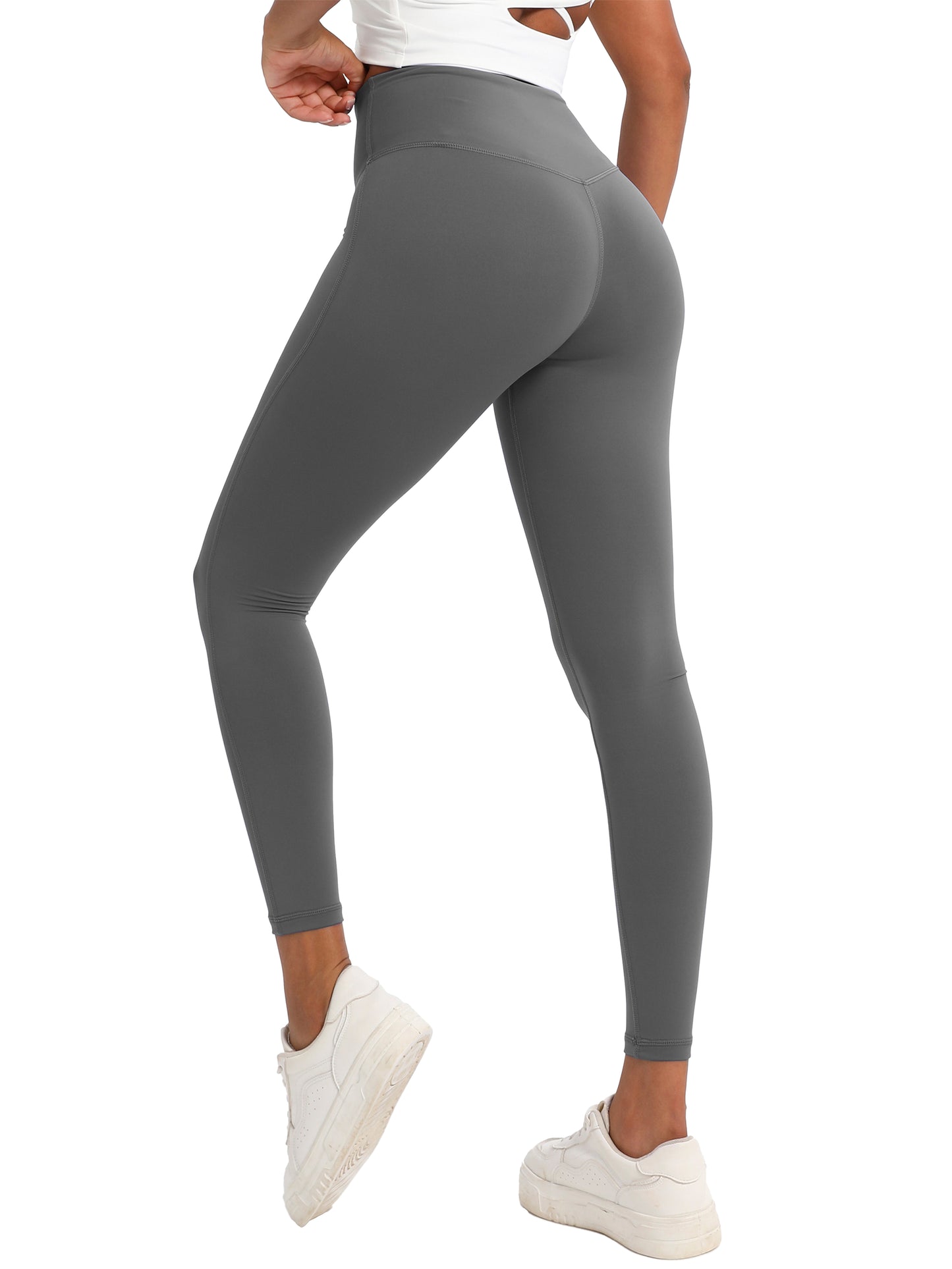 Keeper High-Elasticity Nylon Yoga Pants with Waist Lifting