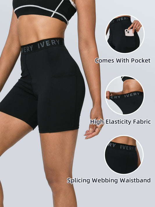 KEEPER High-Waisted Compression Biker Shorts