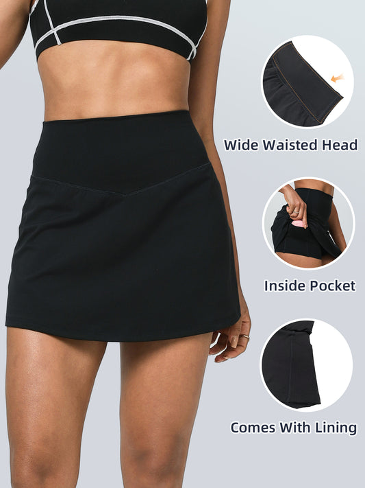 keeper  Lined Anti - Peek Yoga Tennis Skorts