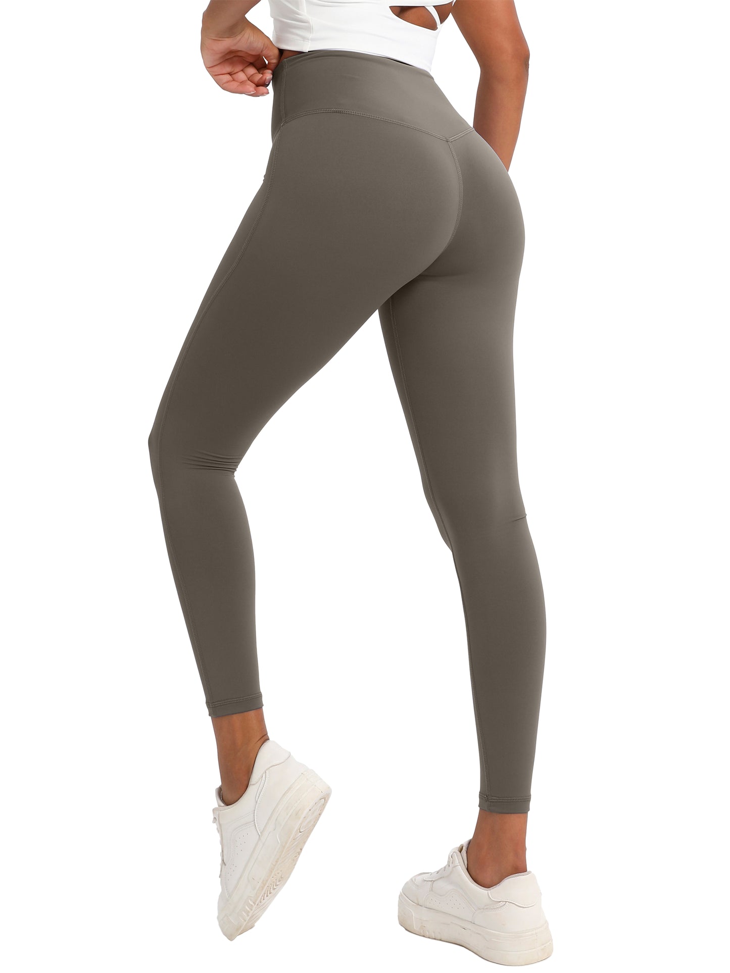 Keeper High-Elasticity Nylon Yoga Pants with Waist Lifting