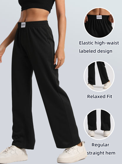 keeper  High - waisted Hip - lifting Wide - leg Straight Pants
