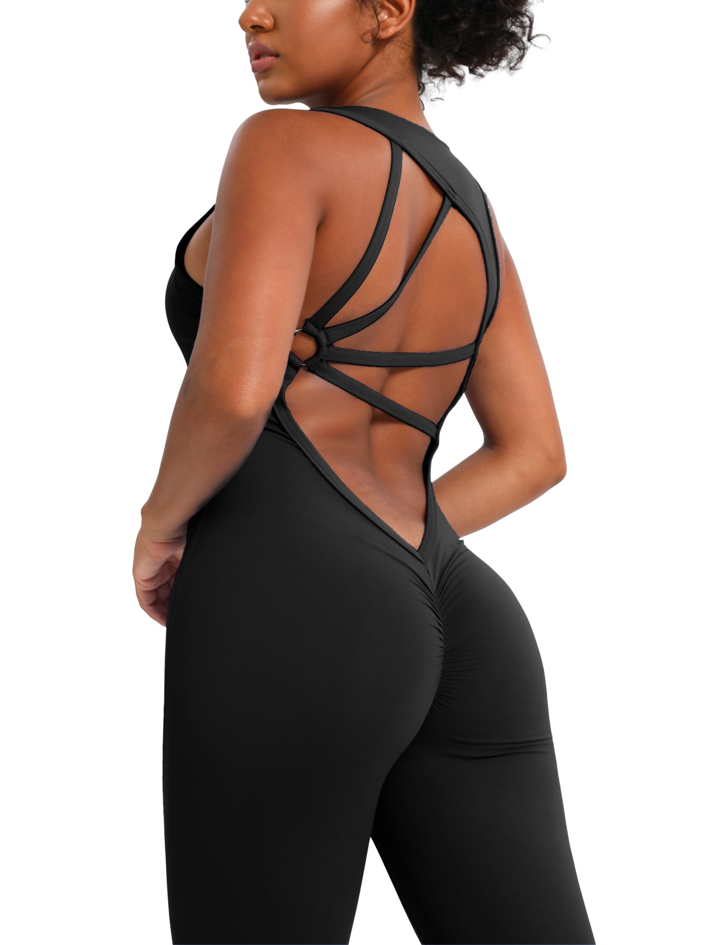 Keeper  Sleeveless Bodysuit Yoga Jumpsuit