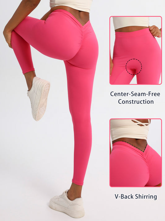 keeper V-Waist Yoga Pants with Non-Slip Waistband