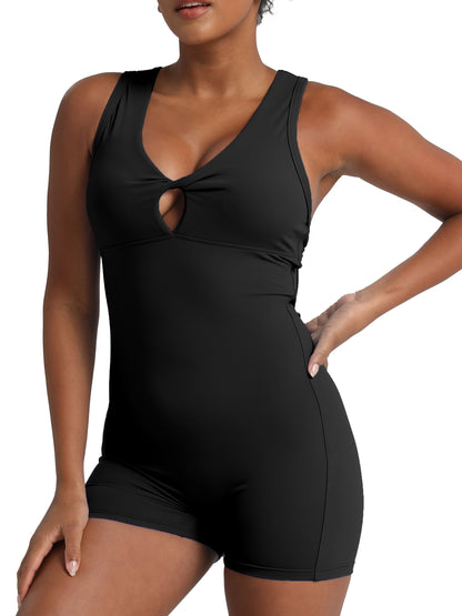 Keeper  "Peach-Lift" Ruched Yoga Bodysuit